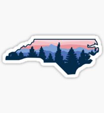 North Carolina Forrest Mountains Sticker