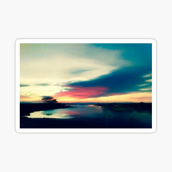 Night Paint in the Kauai Sky Sticker