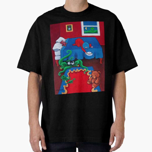 Making Friends with the Monster Under the Bed Oversized T-Shirt