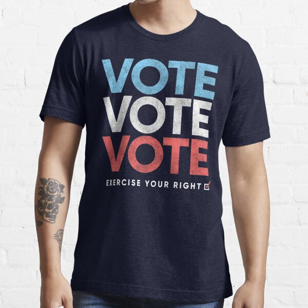 Item preview, Retro Distressed Vote T-Shirt, Exercise Your Right designed and sold by BootsBoots.
