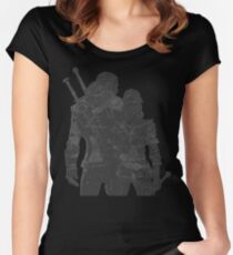 Geralt and Ciri Women's Fitted Scoop T-Shirt