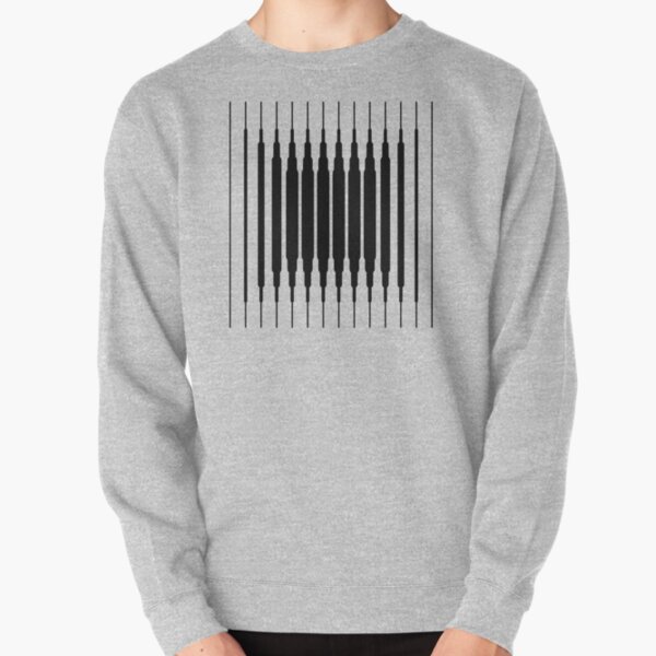 Square Lines (BLACK) Sudadera sin capucha