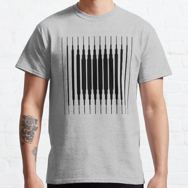 Square Lines (BLACK) Camiseta clásica