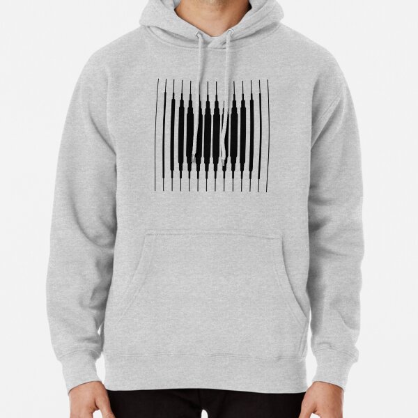 Square Lines (BLACK) Sudadera con capucha