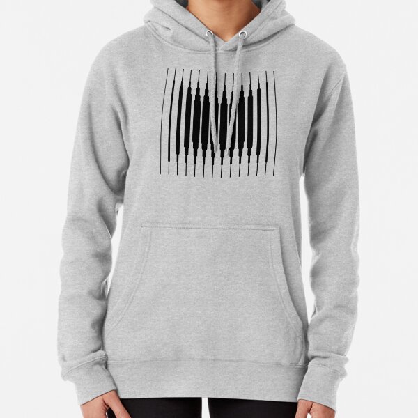 Square Lines (BLACK) Sudadera con capucha