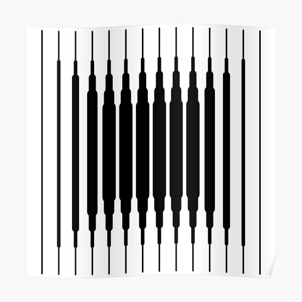 Square Lines (BLACK) Póster