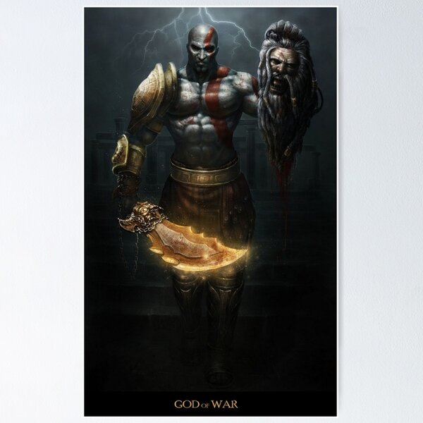 Poster Cartaz God of War Playstation PS3 PS4