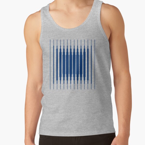 SQUARE LINE (BLUE) Camiseta de tirantes