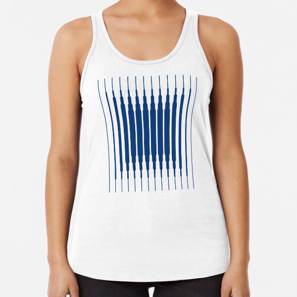 SQUARE LINE (BLUE) Camiseta con espalda nadadora