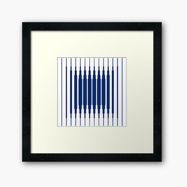 SQUARE LINE (BLUE) Lámina enmarcada