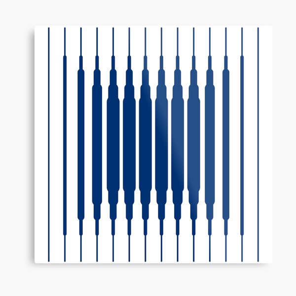 SQUARE LINE (BLUE) Lámina metálica