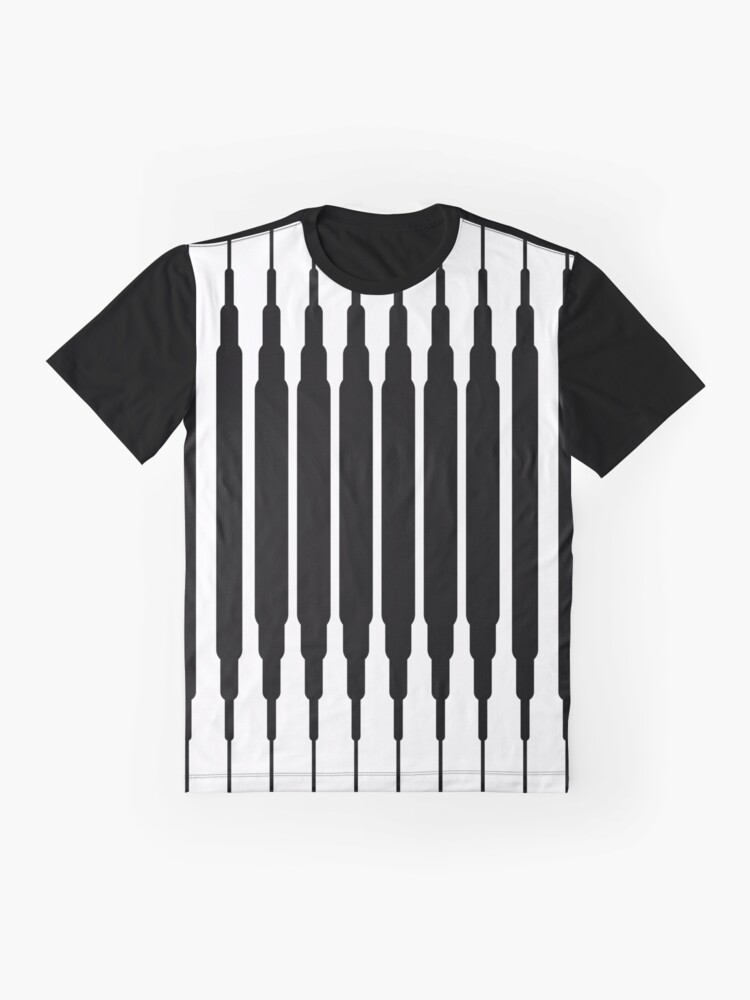 Vista alternativa de Camiseta gráfica Square Lines (BLACK)