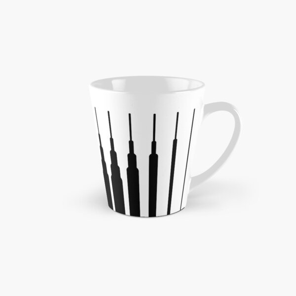 Square Lines (BLACK) Taza cónica