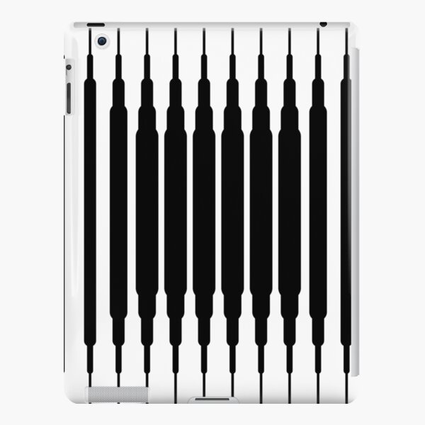 Square Lines (BLACK) Funda rígida para iPad