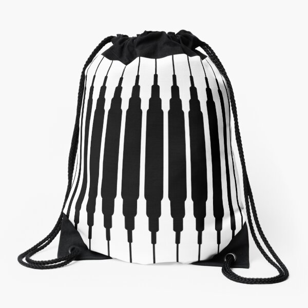 Square Lines (BLACK) Mochila saco