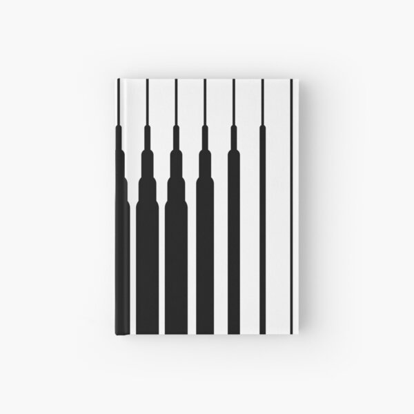 Square Lines (BLACK) Cuaderno de tapa dura
