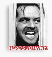 HIER IST JOHNNY Leinwanddruck