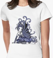 Blue Gothic Fairy Women's Fitted T-Shirt