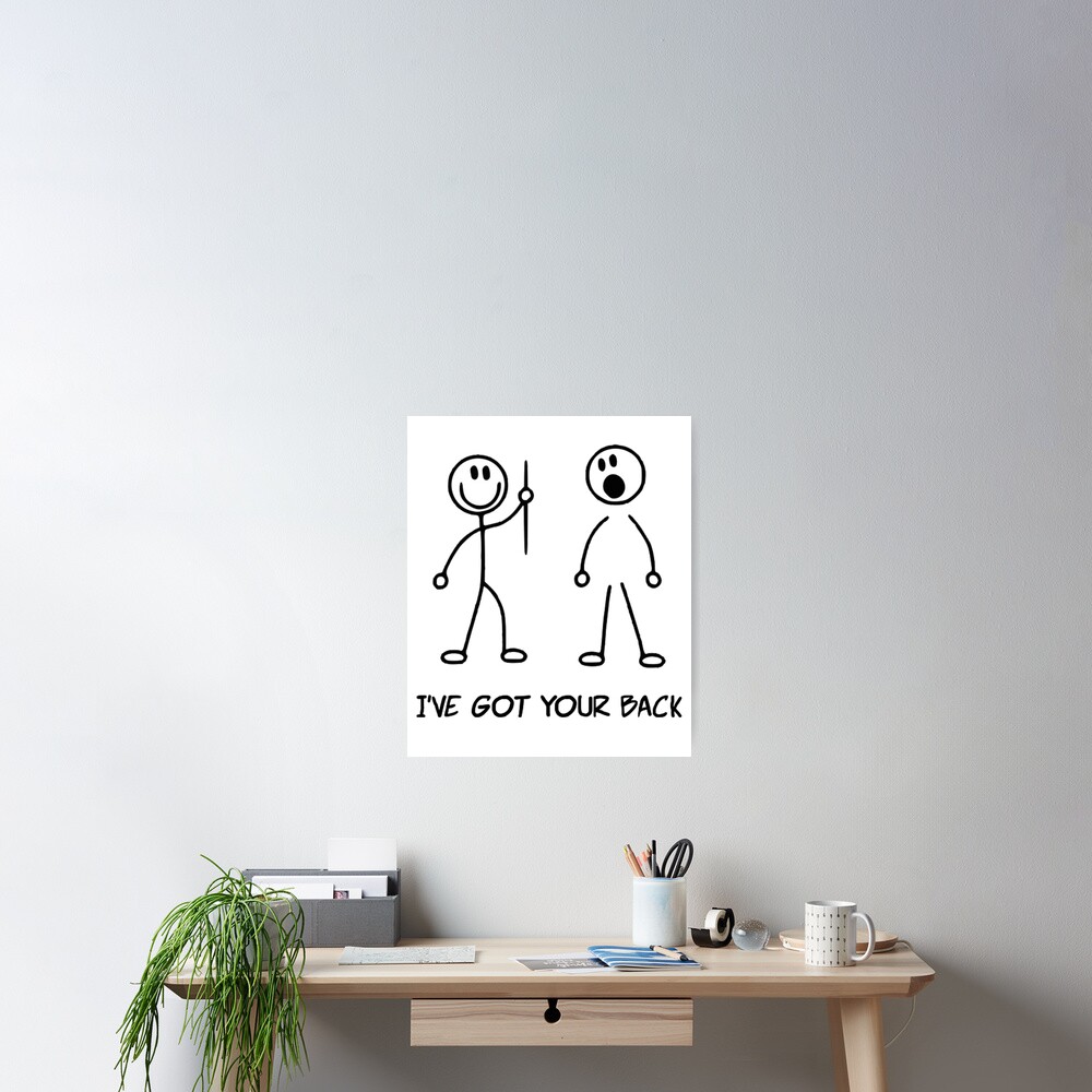 I Got Your Back - Stick Figure Tattoo Art
