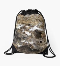 A Rocky face in the Ancient Rock. Drawstring Bag