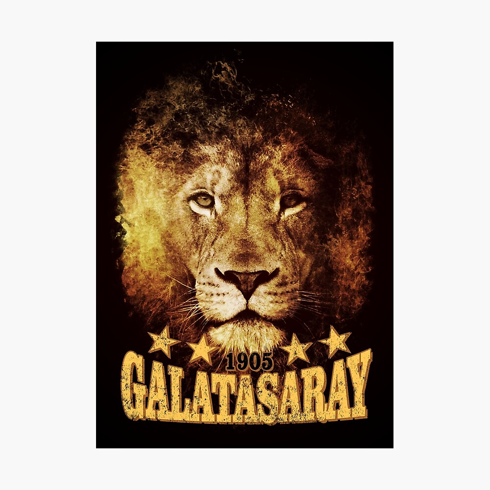 Galatasaray Lion 1905 4 Stars T Shirt Poster By Proeinstein Redbubble