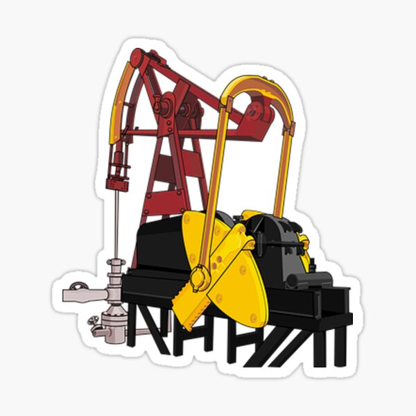 "Pumpjack" Sticker for Sale by GunnBranch Redbubble