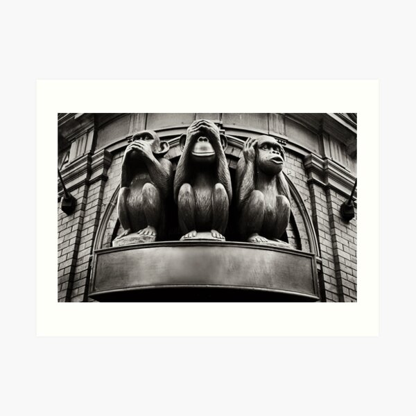 hear no evil, see no evil, speak no evil... Art Print
