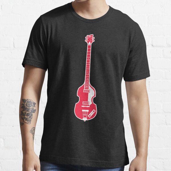 MUSICAL INSTRUMENTS SILHOUETTES - HOFNER BASS Essential T-Shirt for Sale  by WOOFANG