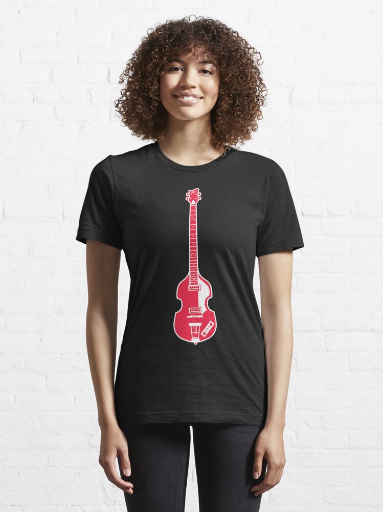 Musical Instruments Silhouettes - Hofner Bass Long Sleeve T-Shirt