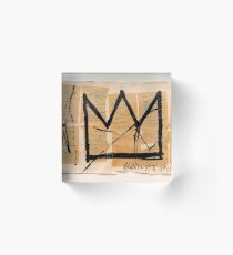 Basquiat Crown Acrylic Block