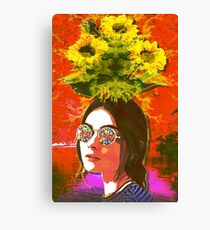 The Girl with Kaleidoscope Eyes Canvas Print