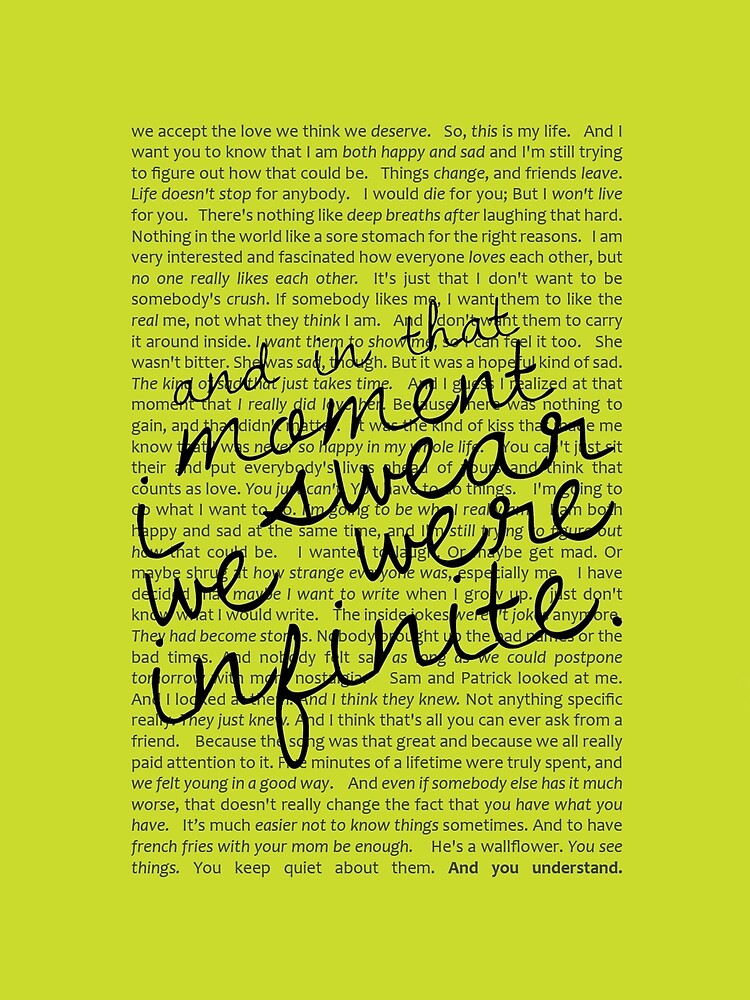 We Were Infinite - Quotes - Green by stephisinsanity