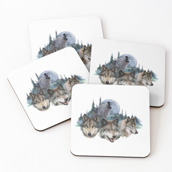 Item preview, Timberwolf Collage designed and sold by Salmoneggs.