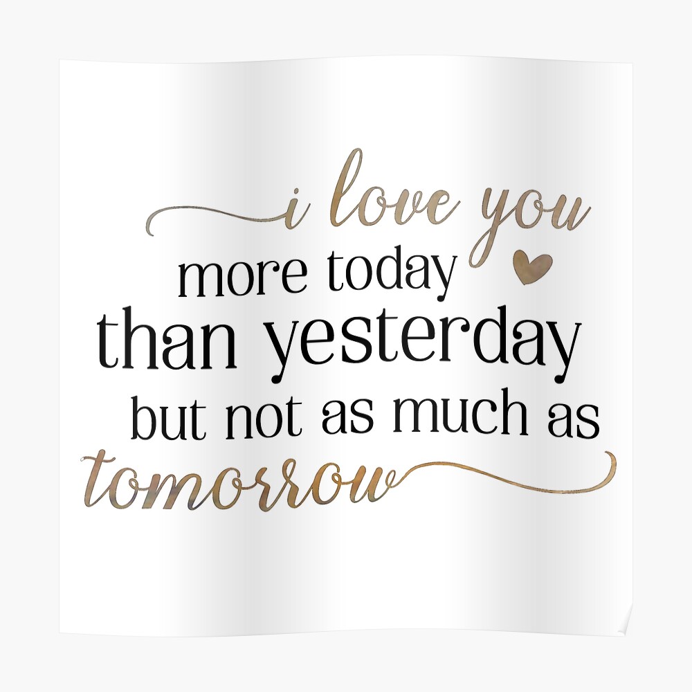 I Love You More Today Than Yesterday Mask By Jennstuff Redbubble