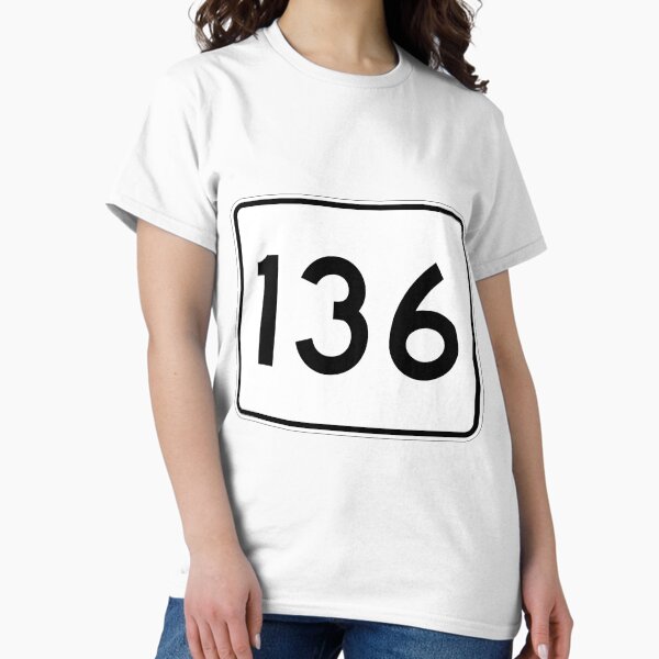 Item preview, Massachusetts Route 136 | United States Highway Shield Sign designed and sold by Transit Traveller.