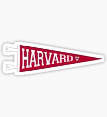 Pegatina banderín de la universidad de harvard