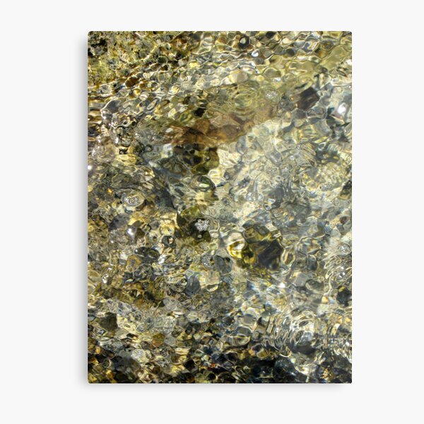 SILVER WATER OF LIFE Metal Print
