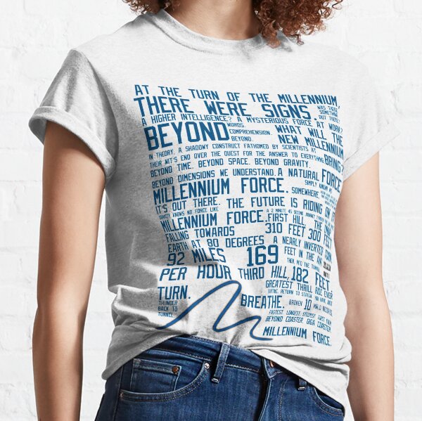 Millennium Force Shirt Advertisement Classic T-Shirt
