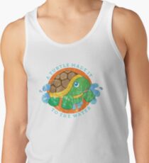 Eine Schildkröte hat es ins Wasser geschafft! Tank Top