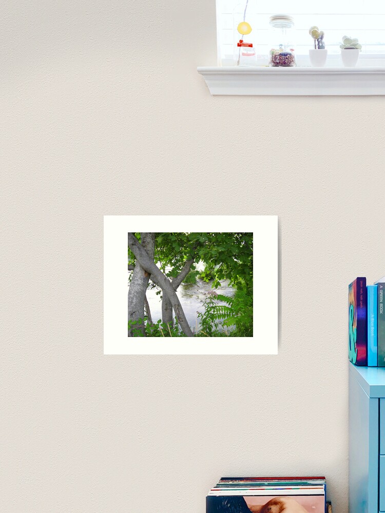 Thumbnail 2 of 3, Art Print, GREEN, GRAY AND SILVER designed and sold by TatianaMichaela.
