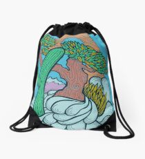 Abstract Landscape Drawstring Bag