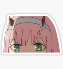 Zero two peeker Sticker