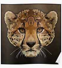 Topographisch: Gepard Poster