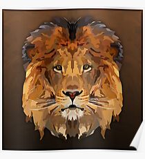 Topographisch: Löwe Poster