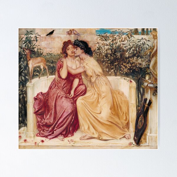 Item preview,  Sappho and Erinna in a Garden at Mytilene | Lesbian Art designed and sold by ashleykc9.