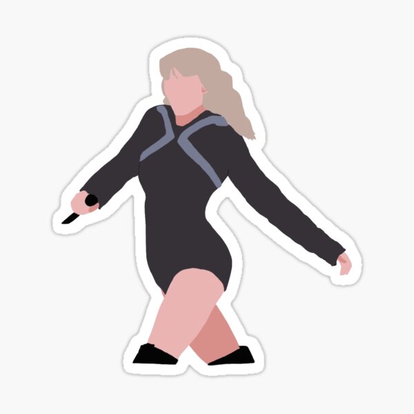 TS in Black Leotard Sticker