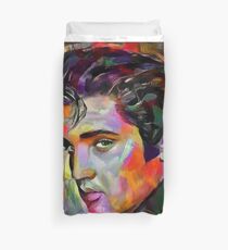 Rock me baby - Leah rock paintings - Elvis Duvet Cover