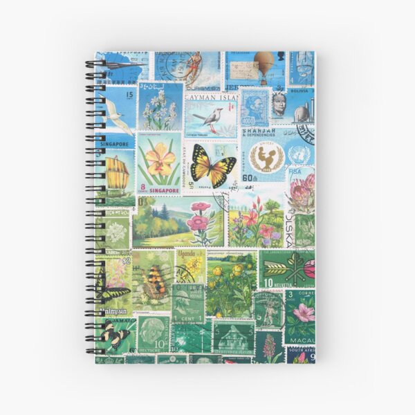 Happy Valley - Postage Stamp Landscape Spiral Notebook