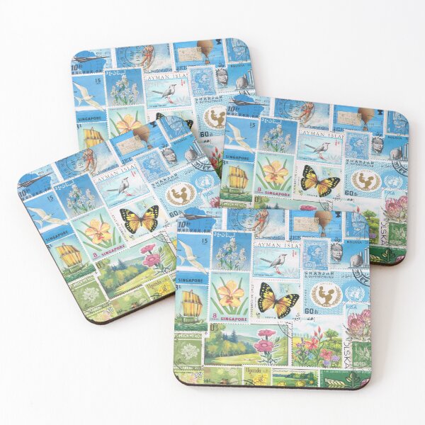 Item preview, Happy Valley - Postage Stamp Landscape designed and sold by tanglecrafts.