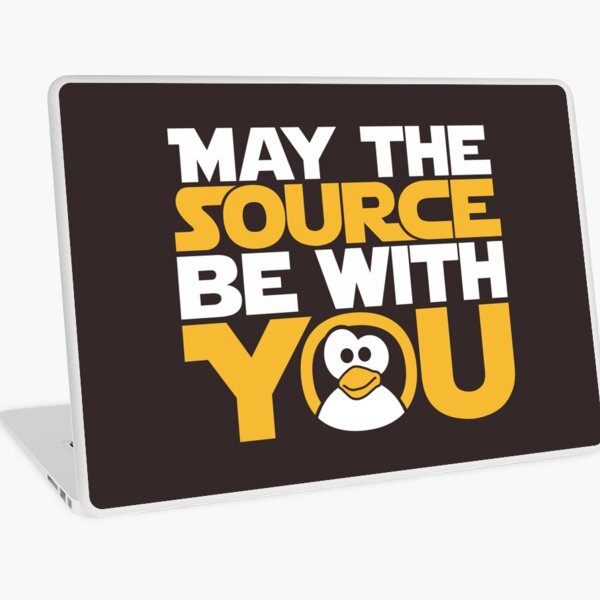 May The Source Be With You - Tux Edition Laptop Skin
